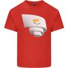 Curled Cyprus Flag Cypriot Day Football Unisexs Light Cotton Tshirt