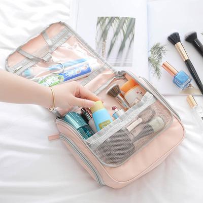 Waterproof Nylon Travel Organizer Bag Unisex Women Cosmetic Bag Hanging Travel Makeup Bags Washing Toiletry Kits Storage Bags