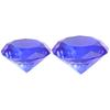 Blauer Kristall Diamanten Basteln Dekorativ 60mm Diamant Schmuckstück Hochzeit Zuhause Brautparty Romantisch Falscher Diamant Dekor