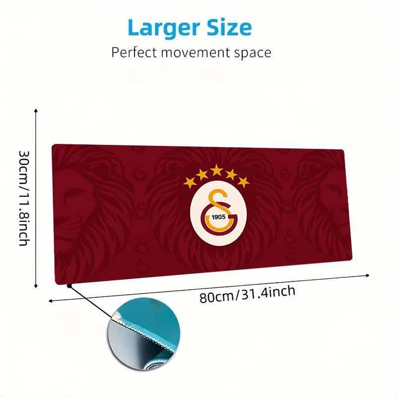 Galatasaray Color Mouse Pad Large Gaming Table Cushion Non-slip Laptop Tablet Big Mousepad XXL Mat Mini PC Playmat With Lock edge