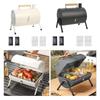 Compact Charcoal Grill for Outdoor Use with Chimney and Handle Garden Beach