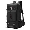 Men's Large Waterproof Travel Backpack with Wet/Dry Separation and Multifunctional Design, Ideal for Outdoor and Mountaineering Activities.