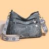 Soft Leather Bag with Large Capacity for Middle-aged and Elderly Mothers, Versatile Multi-layered Women's Crossbody Bag