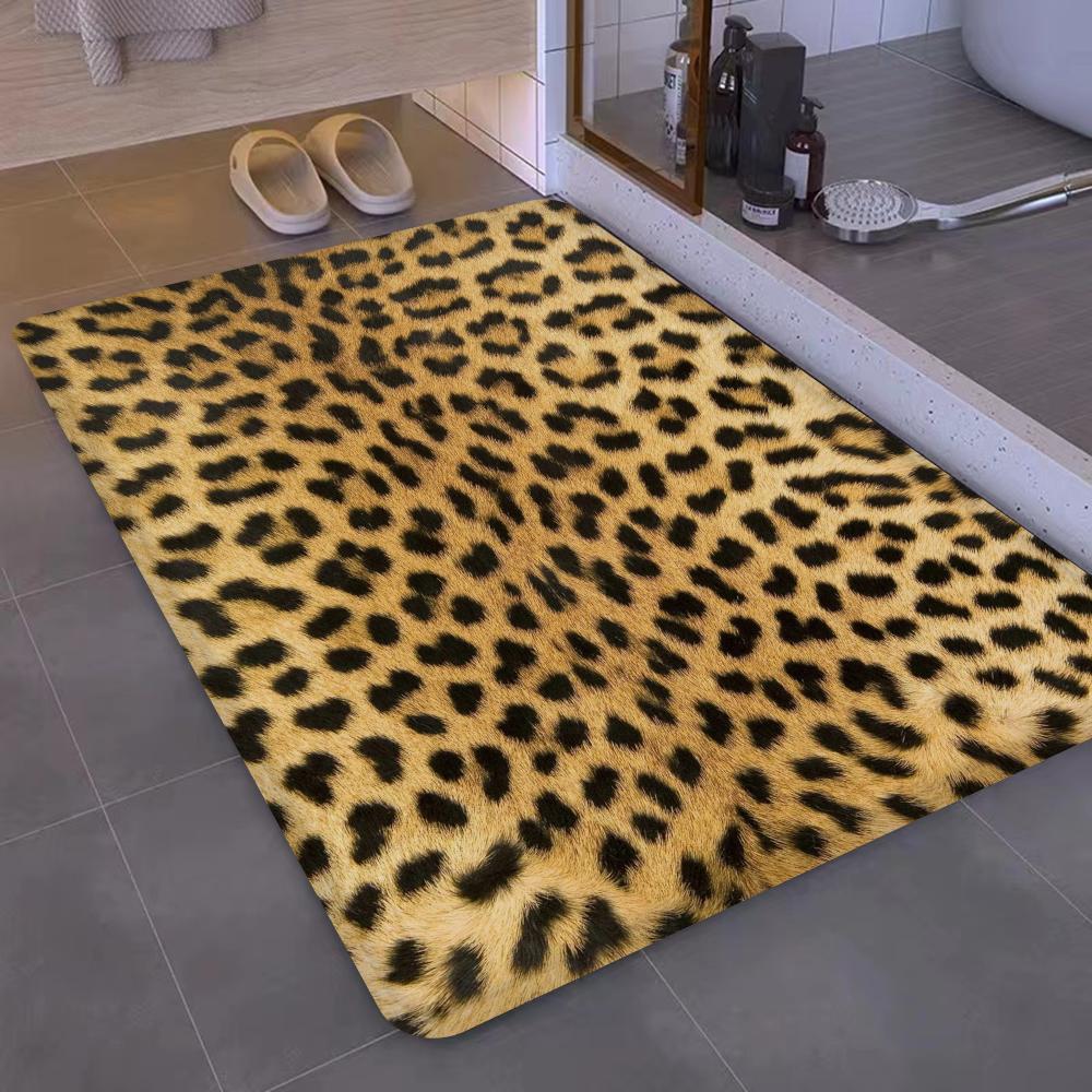 Leopard Cow Print Floor Mat Entrance Door Mat Nordic Style Home Doormat Bathroom-Toilet Mats Bedroom Hotel Decor Mat
