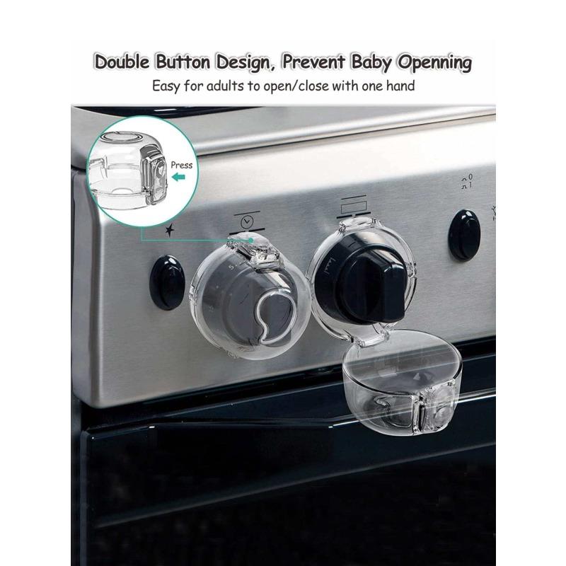 Sichtbare Hitzebeständige Kindersichere Herdknopf-Abdeckungen