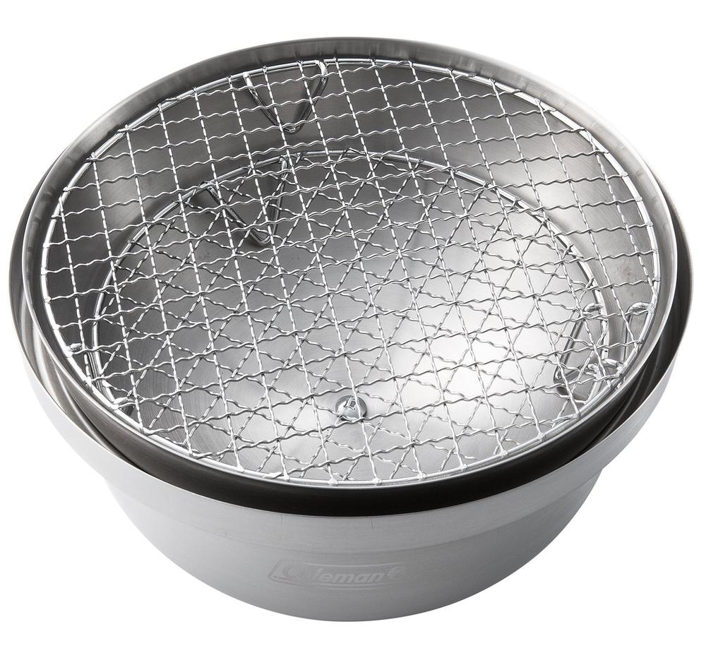 Coleman Compact Smoker with Wood Chips, Silver, Approx. 23.5mm Diameter x 20.5mm