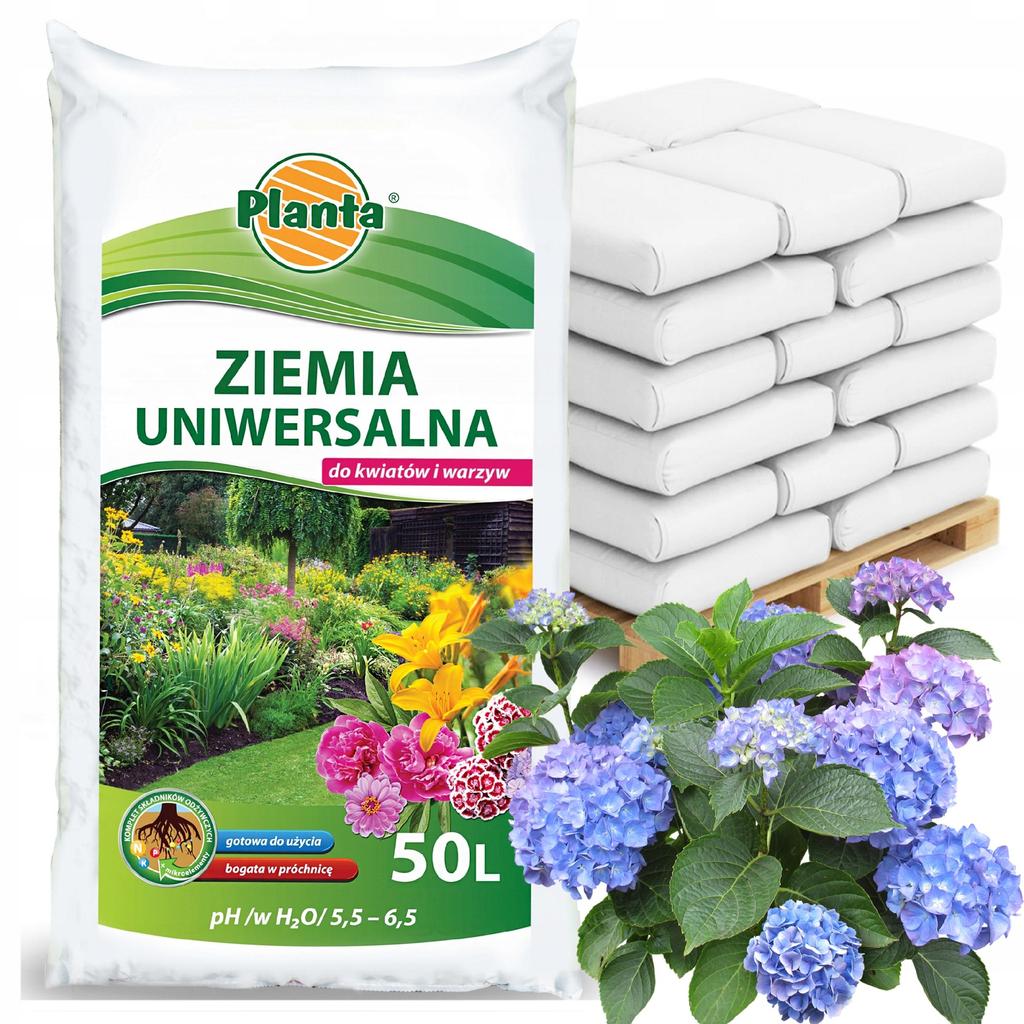 Planta ziemia uniwersalna do kwiatów i warzyw pH 5,5-6,5 50L