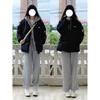 Giacca Invernale da Donna Ispessita con Imbottitura in Cotone, Stile Coreano Delicato, Finto Due Pezzi, Imbottita in Cotone