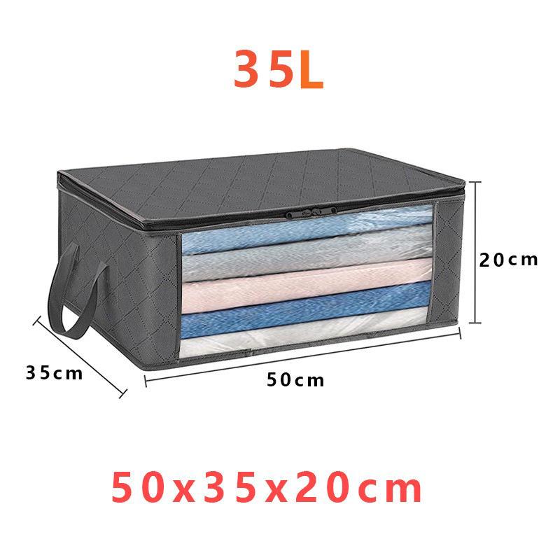 Quilt Storage Bag: Non-Woven Organizer for Clothes, Moving, and Luggage.