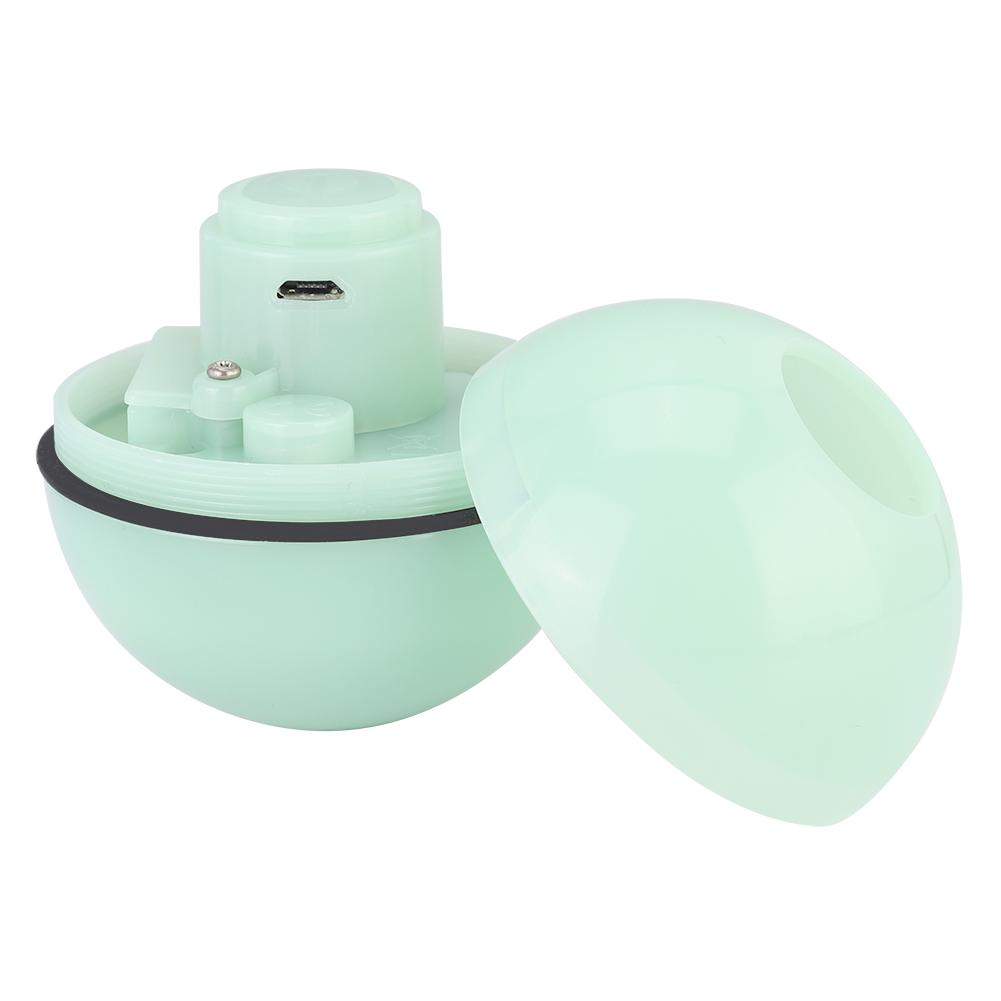 ABS USB Aufladen Smart LED Leuchtendes Licht Haustier Katze Spielen Automatische Rollende Ball Spielzeuge(Grün)