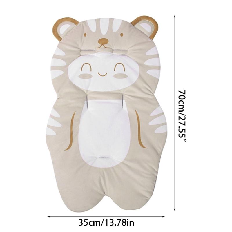 Niedliche Cartoon Baby Kinderwagenauflage Autositzkissen Atmungsaktive Säuglingssitzauflage Matratze Buggy Essstuhl Zubehör