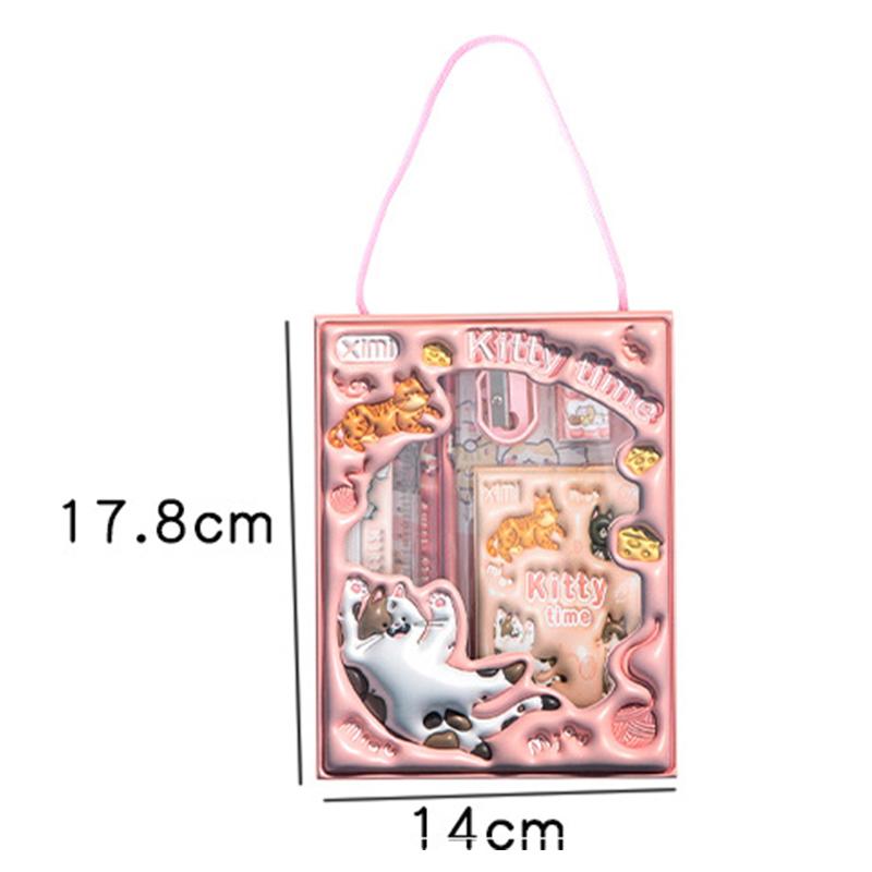 6 In 1 Stationery Set Primary School Children Learning Gift Box Pencils Kindergarten Birthday Gift Prizes Study Stationery Set