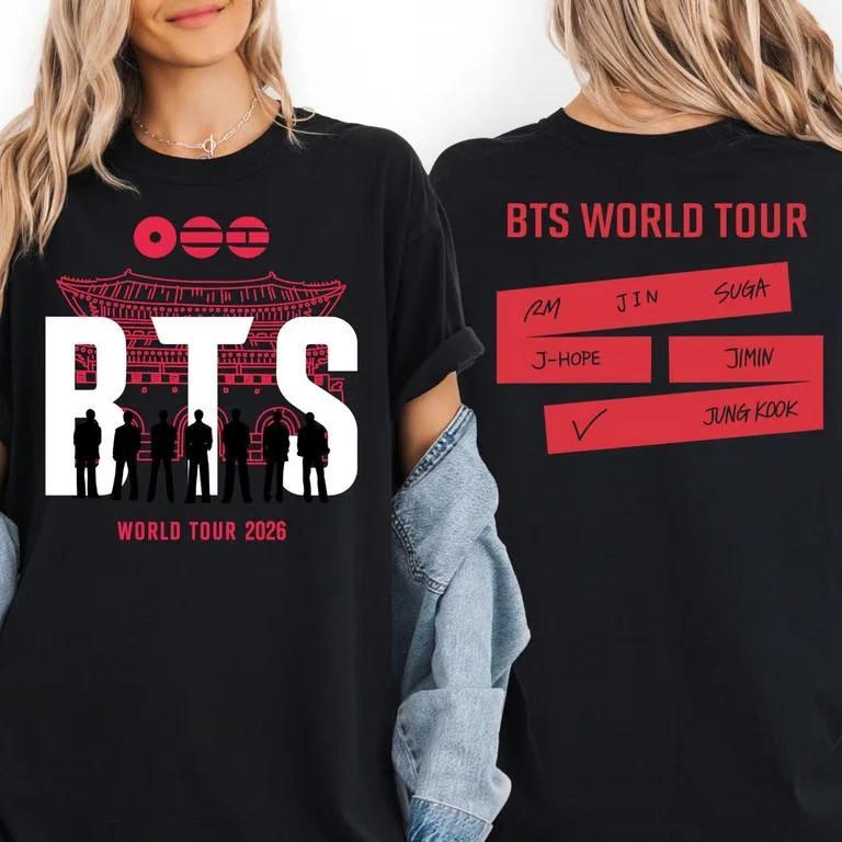 BTS World Tour 2026 Shirt, BTS Army Shirt, Bangtan Boys Shirt, Arirang Tee, BTS XXXXL