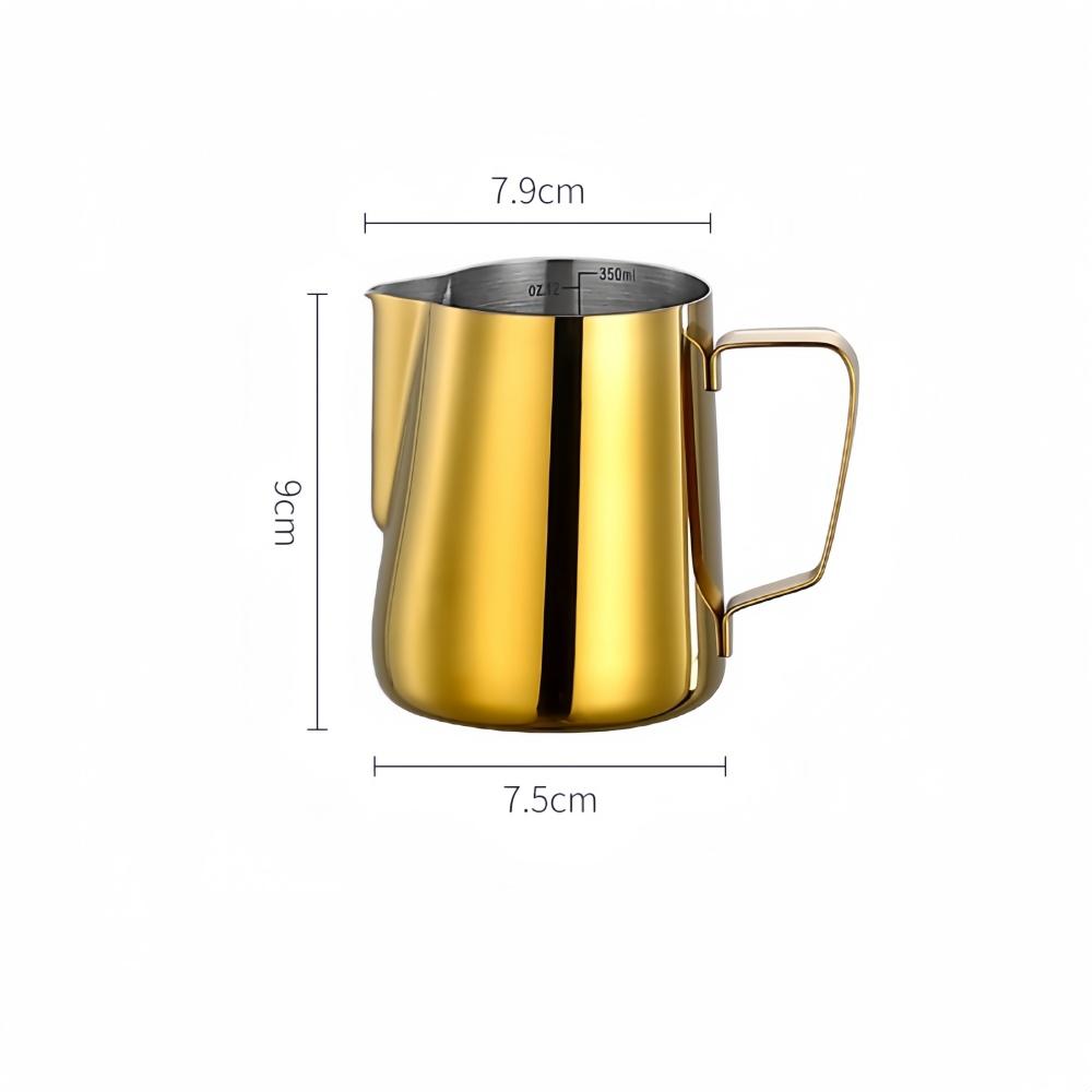 Upgraded Coffee Milk Frothing Pitcher Jug 304 Stainless Steel Precise Scale Steam Coffee Professional Advanced Coffee Utensils