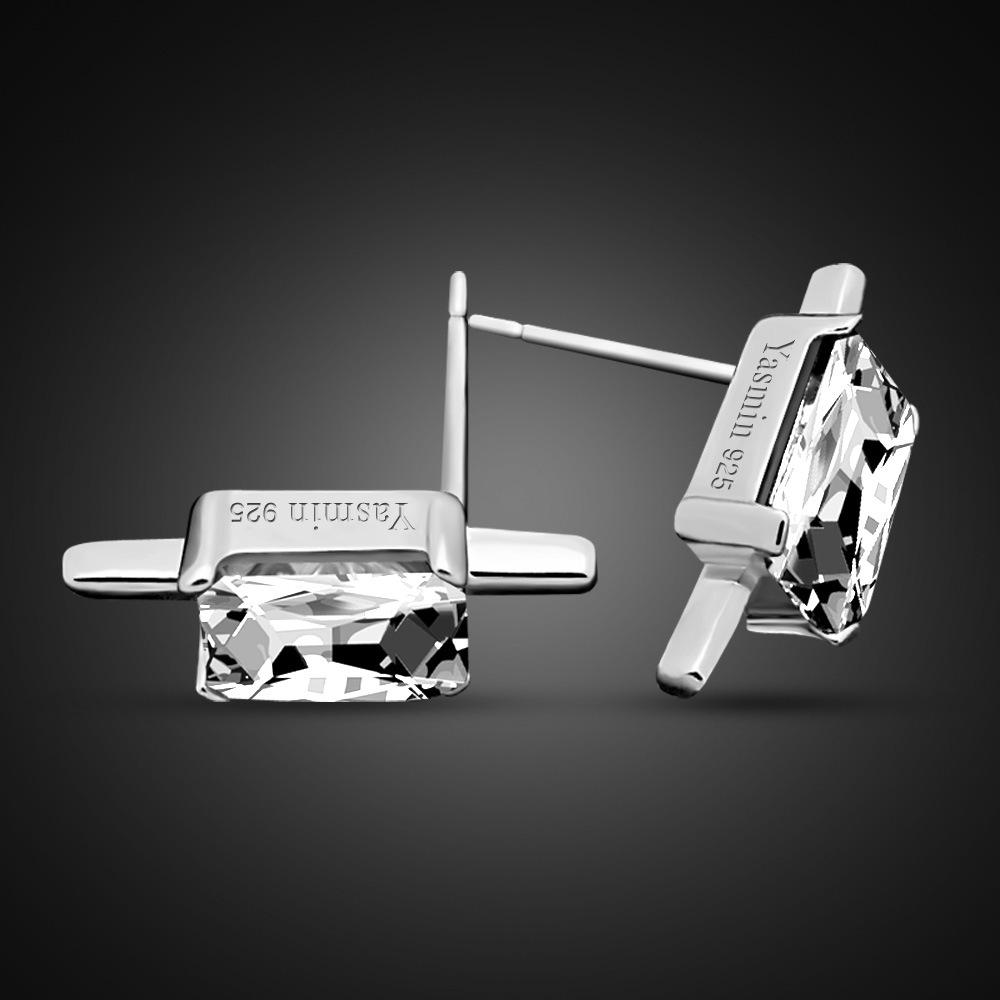 

Star Sheep Herding Star Stud Earrings Electroplated Platinum Inlaid Zircon Men S And Women S Couple Earrings Simple And Versatile