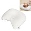 Toddler Head Pillow Stable Dual Sided Pearl Cotton Knitted Fabric Prevent Flat Head Newborn Pillow for Aged 0 To 1 White