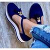 Customizable Women's Sandals Summer Casual Flat Platform Heel Tassel Buckle Strap  Sandals Platform Vulcanized Shoes