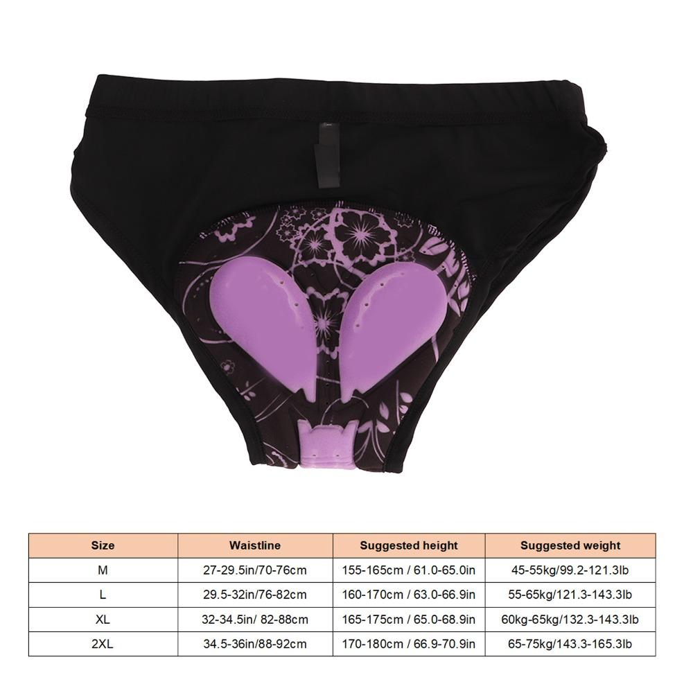 Polyester, Silicone Women Cycling Shorts Women Bicycle Briefs for MTB Road Riding Fitness