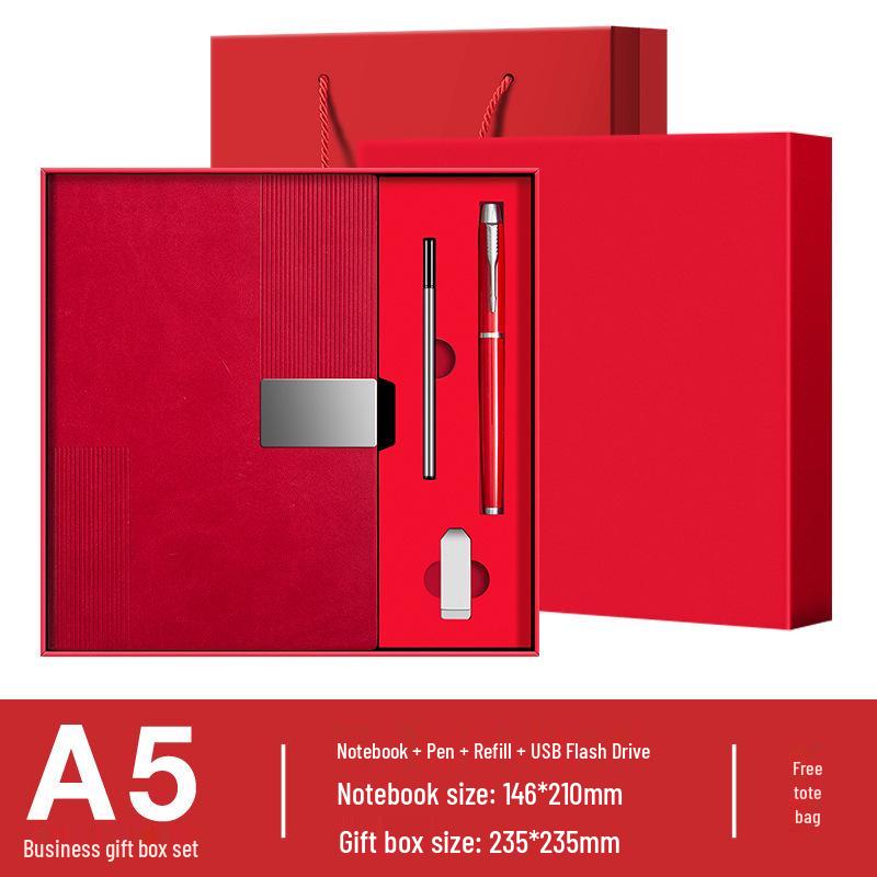Customizable Cross-Border Gift Set: Notebook & Thermos for Office Meetings & Daily Use