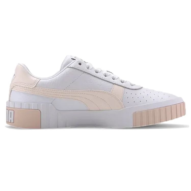 Puma Cali Slip Resistant Lightweight Low Top Skate Shoes Women Sneakers White Pink 369155-13