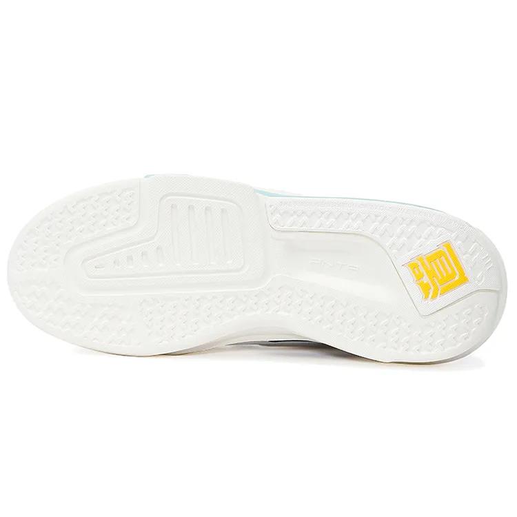 Anta Bastard 3 Abrasion Resistant Slip Resistant Low top Skateboard Shoes Women's White Black Blue (Unisex) Casual Shoes 122138081 4