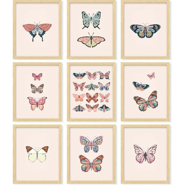 97 Decor Vintage Mushroom Poster - Mushroom Wall Decor, Retro Mushrooms Wall Art Prints, Cottagecore Room Decor Aesthetic, Earthy Dictionary