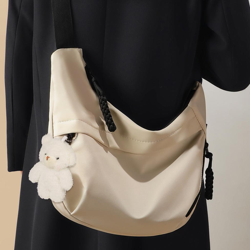 Dumpling bag women's 2025 new versatile casual shoulder bag backpack large capacity transport women's messenger bag