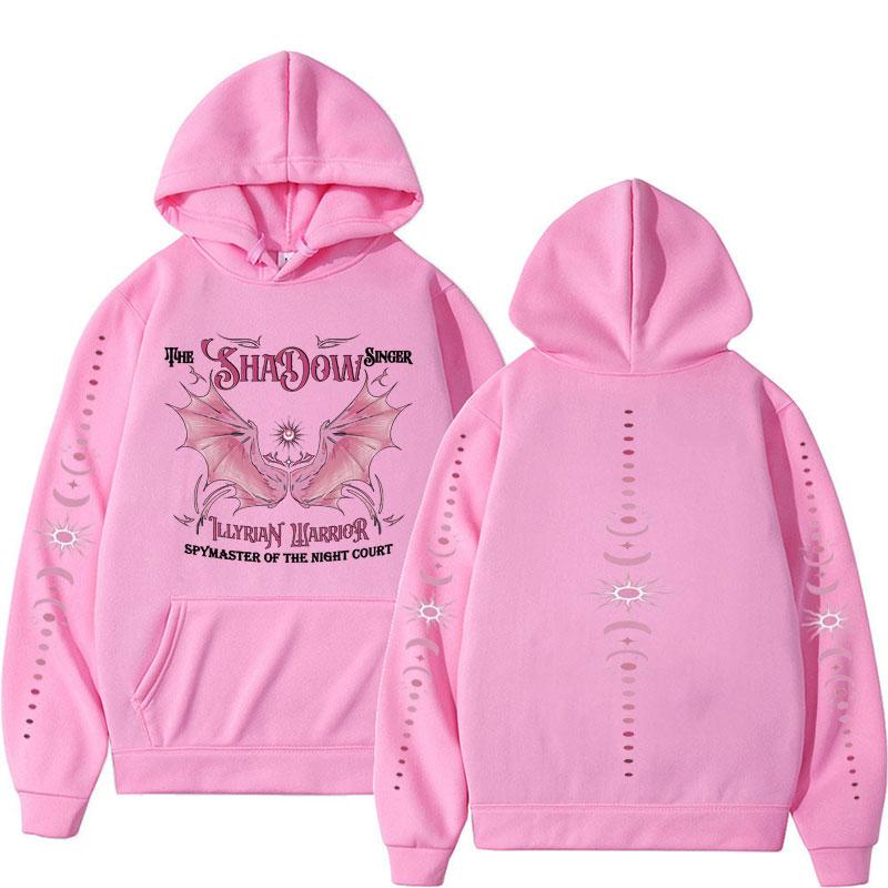 Shadowsinger Nachtgericht Kapuzenpullover ACOTAR Cassian Illyrisch Fledermausjungen Velaris Sweatshirt Herren Damen Freizeit Fleece Herbst/Winter Kapuzenpullover