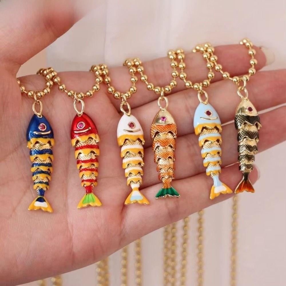 Marine Organismen Anhänger Nylonseil Halskette Ethnischer Stil Ozean Serie Halskette Männlich