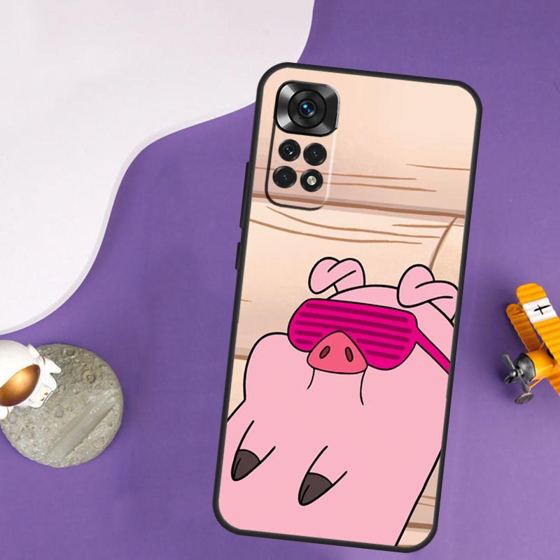 Cartoon Pig Case For Xiaomi Redmi Note 13 Pro 14 12 9 10 11 Pro 10S 11S 12S Redmi 13C 14C 10C 12C Cover