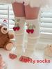 Lolita Butterfly Bow Knit Stockings With Antifriction Fabric For Spring And Summer Wear