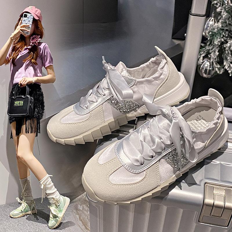Women'S Shoes Shoes Women'S Super Light Thick Baseplate Shoes Women'S Casual Shoes Campus Student Sports Trendy Shoes