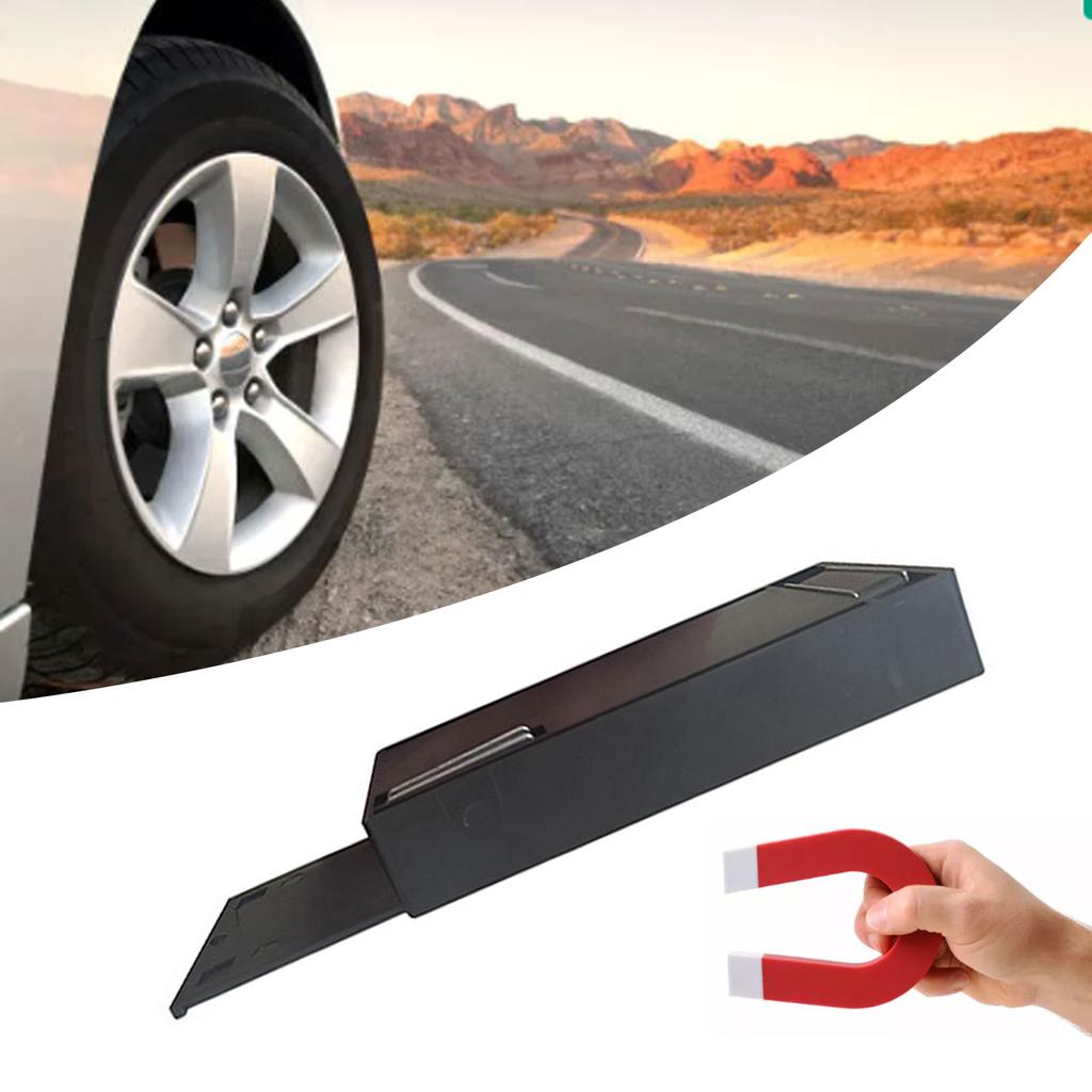 Creative Magnetic Black Key Safe Box Car Key Holder Hidden Storage Outdoor Stash For Home Office Car Truck Caravan Secret Box