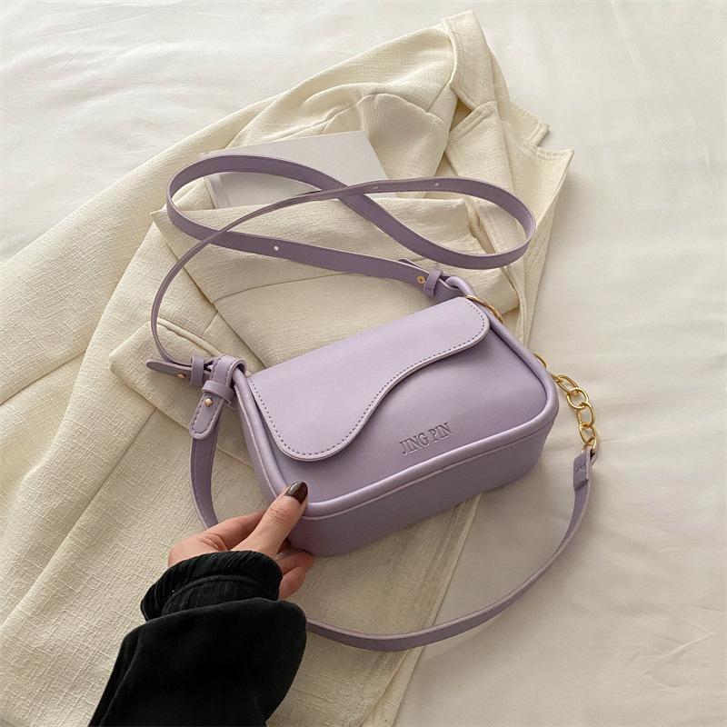 Geantă Culoare Bomboană Vară Nou Stil Coreean Modă Geantă de Umăr Crossbody Casual Simplă Textură Geantă Pătrată Mică pentru Femei