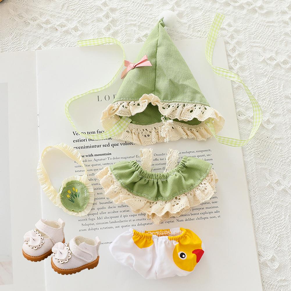 

Для 17см куклы Лабубу Одежда Милое платье эльфа Одежда для куклы-наряда Сочетающиеся по цвету толстовки Аксессуары для кукол Милое украшение Маленькая одежда 03#