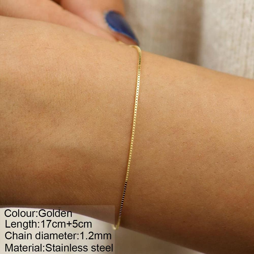 Lips Link Chain Bracelet Gold Color Charm Bracelets for Women Stainless Steel Lobster Clasp Snap Button Zircon Drop Shipping