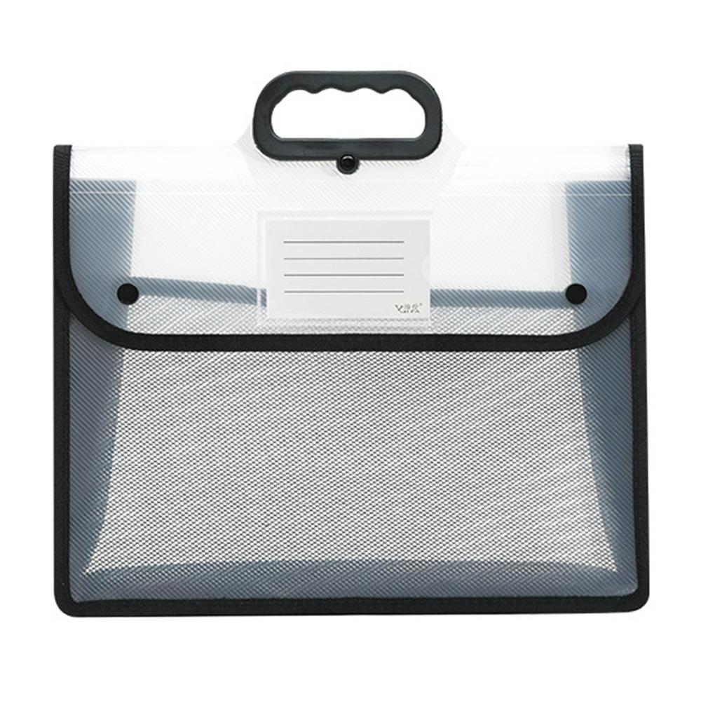 Visible Kids Document Bag Button Function Student Tote Bag Test Paper Storage Bag Travel