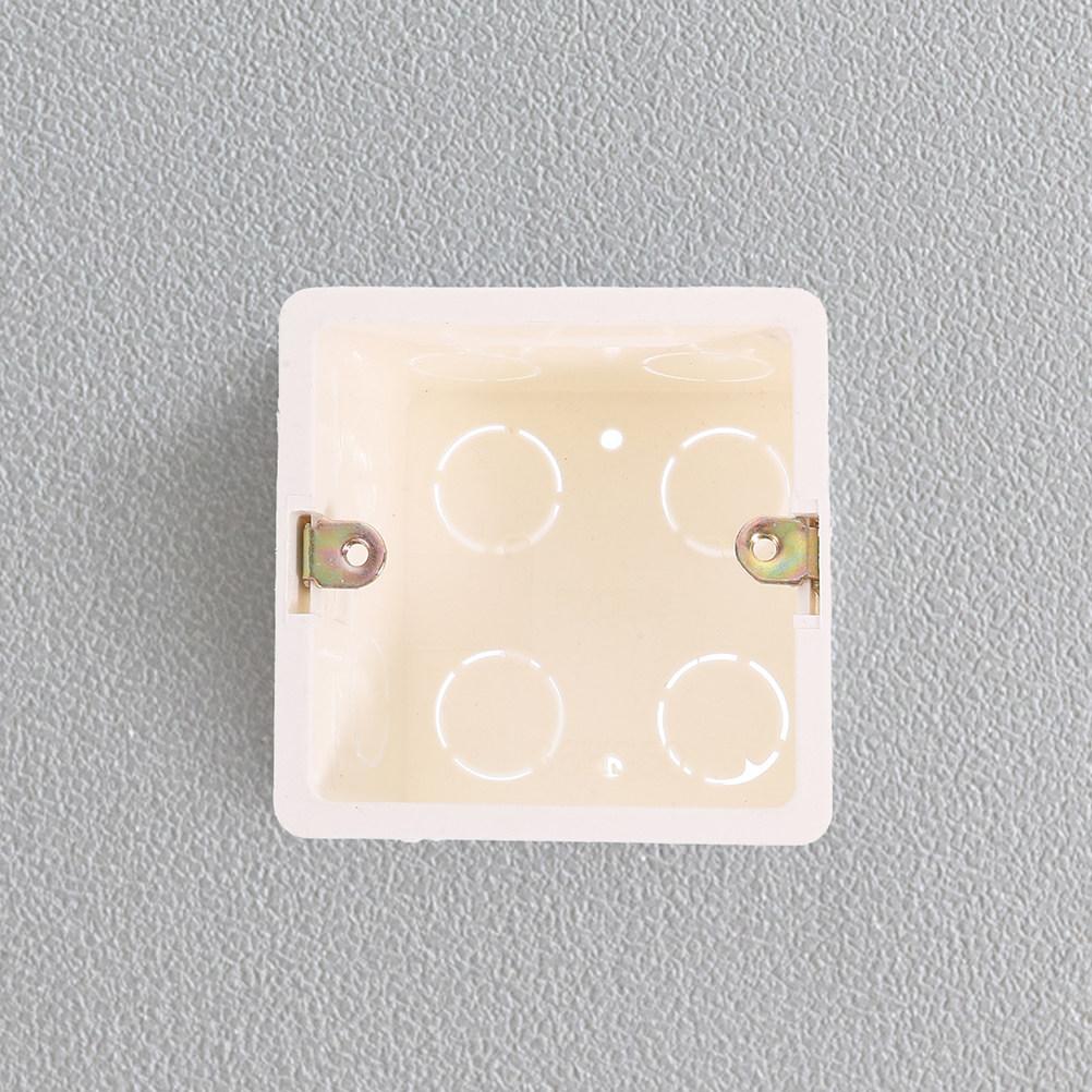 12Pcs Wall Socket Box PVC 86 Type Recessed Electrical Outlet Box Home Renovation Electrical Enclosure Electric Boxes for Outlets