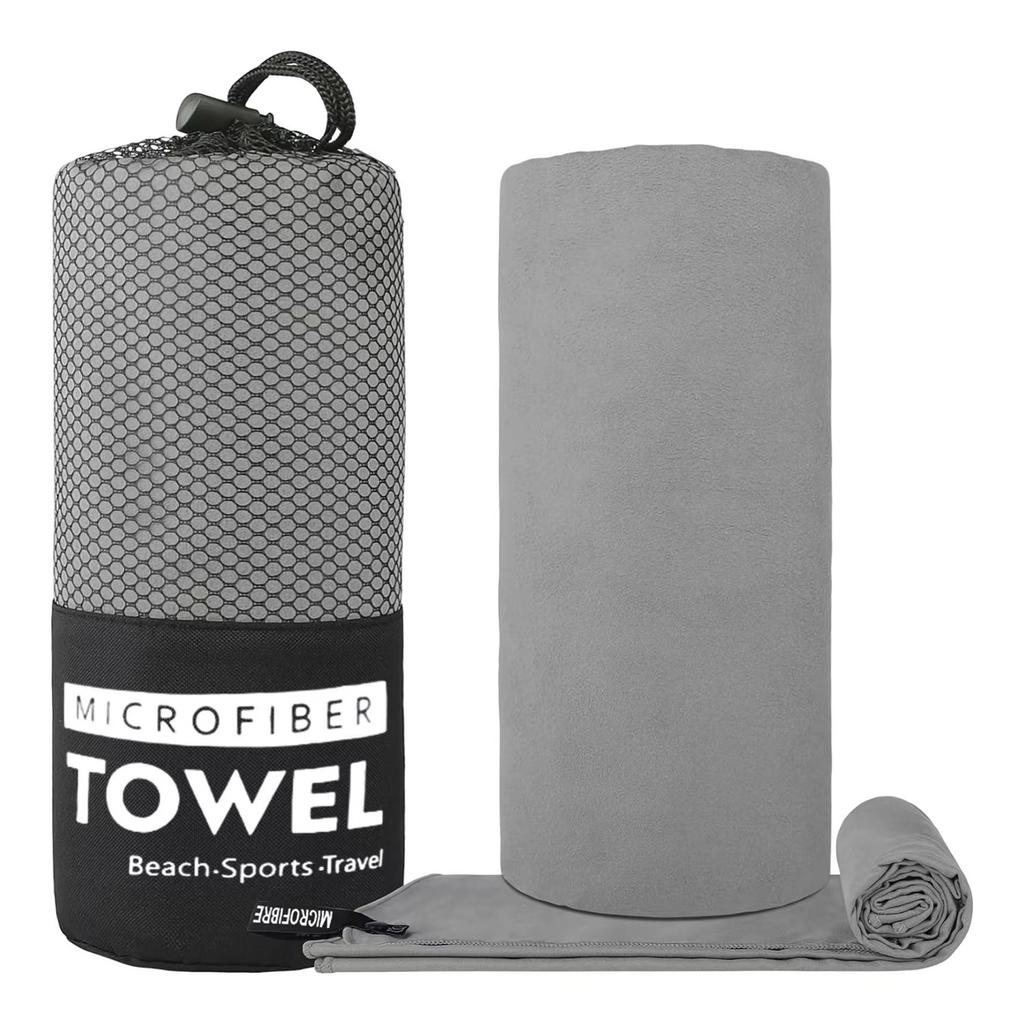 3pcs Microfiber Quick Dry Towel Set With Storage Bag,Sports Bath Gym Towel,Absorbent Bath Towel,Travel Swimming Camping Beach