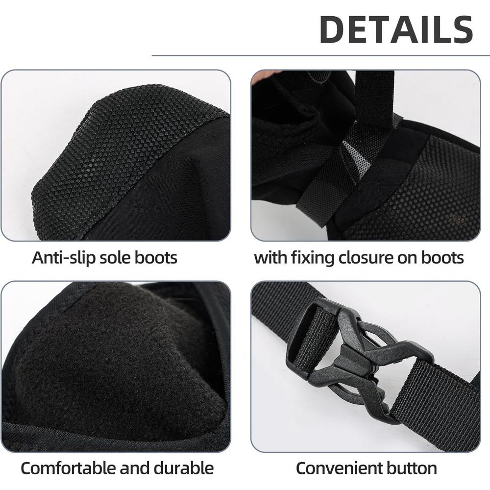 Protecție pentru laba câinelui cu guler Protecție pentru laba anterioară a câinelui Pantof de exterior anti-coliziune și anti-murdărie