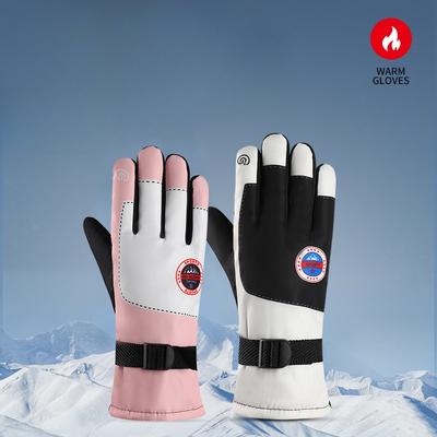 New Anti Slip Cycling Gloves for Both Men and Women In Autumn and Winter with Thickened Fleece  Cold Proof Windproof and Outdoor Warm Cotton Gloves