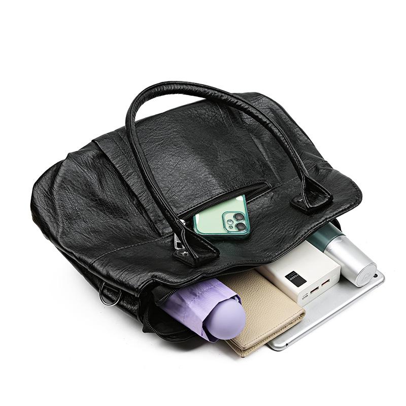 Mother Bag Soft Leather Handbag Women's Shoulder Crossbody Bag Computer Bag Tote Bag