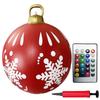 PVC Inflatable Christmas Ball Garden Decoration Ornaments Ball 60CM Xmas New Years Party Atmosphere Ball Yard Lawn Porch Decor