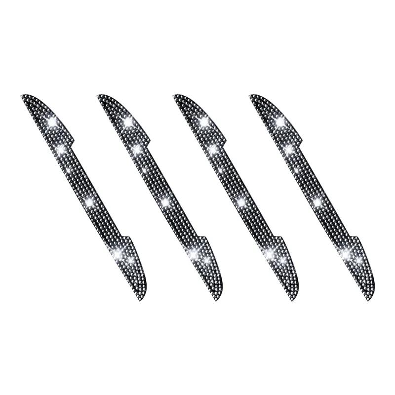 Car Door Edg Scratch-resistant Stickers Handle Car Rearview Mirror Protector Rhinestone Crystal Bling Decoration Sticker Decal