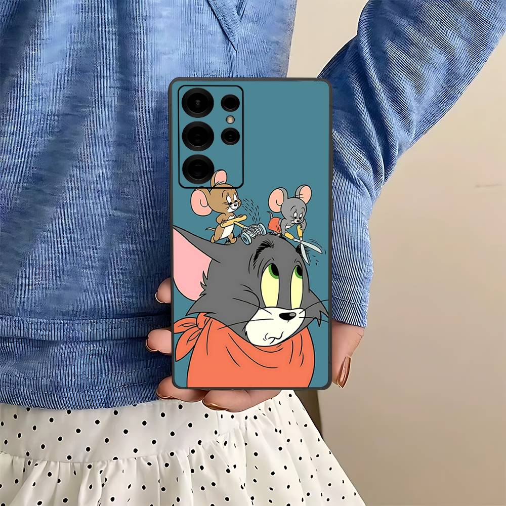 Cartoon T-Toms And J-Jerrys Phone Case For Samsung S 24 Fe 25 Ultra Plus 20 Lite 21 30 22 23 24 22 Ultra 5G Fundas