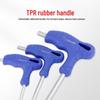 Penggong T-type Metric Hex Wrench: Single CRV Flat & Ball Head Hexagonal Screwdriver