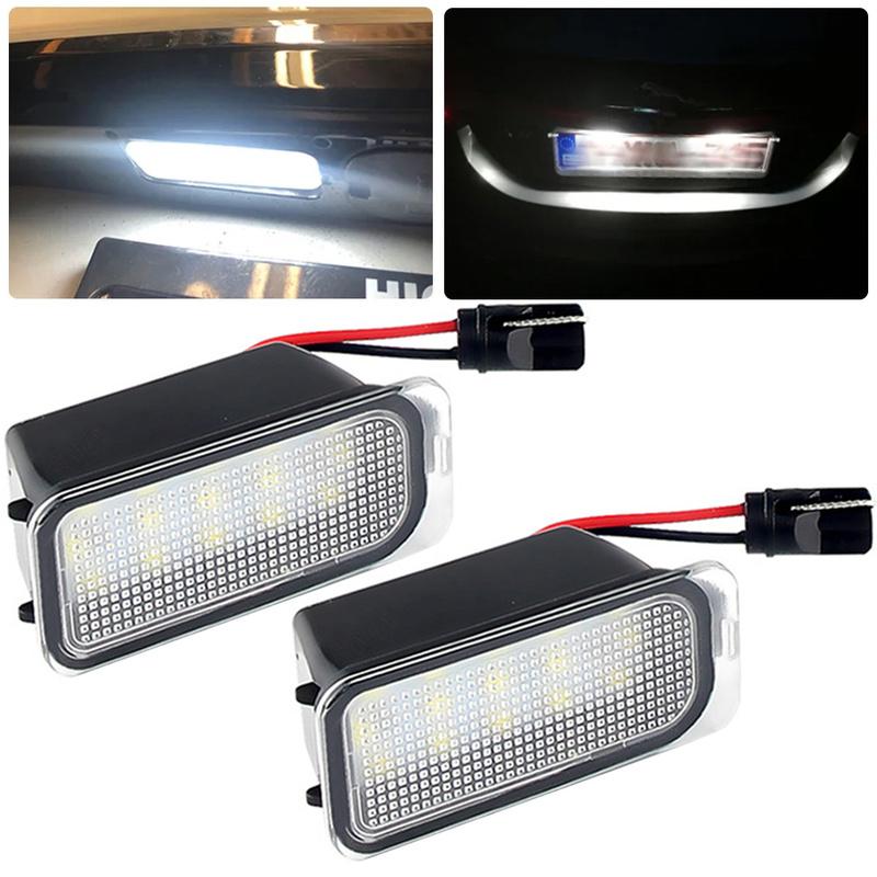 1/2Pcs for Ford KUGA S MAX MONDEO MK4 MK5 MK2 FIESTA 2008-2019 FOCUS Car License Plate Light 12V LED Number Signal Light