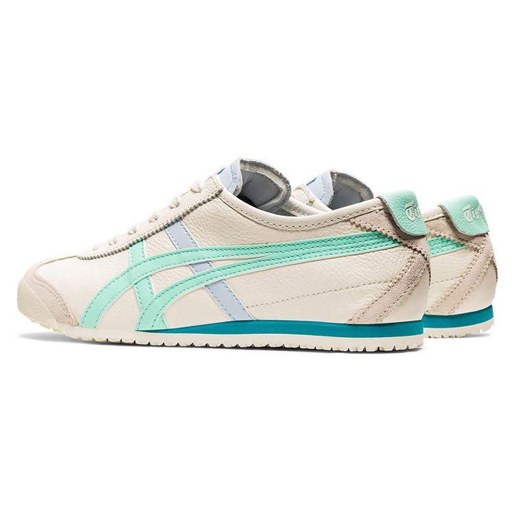 Onitsuka Tiger Mexico 66 Retro Sports Non-Slip Wear-Resistant Low-Top Casual Shoes Women sneaker White Blue 1182A078-107