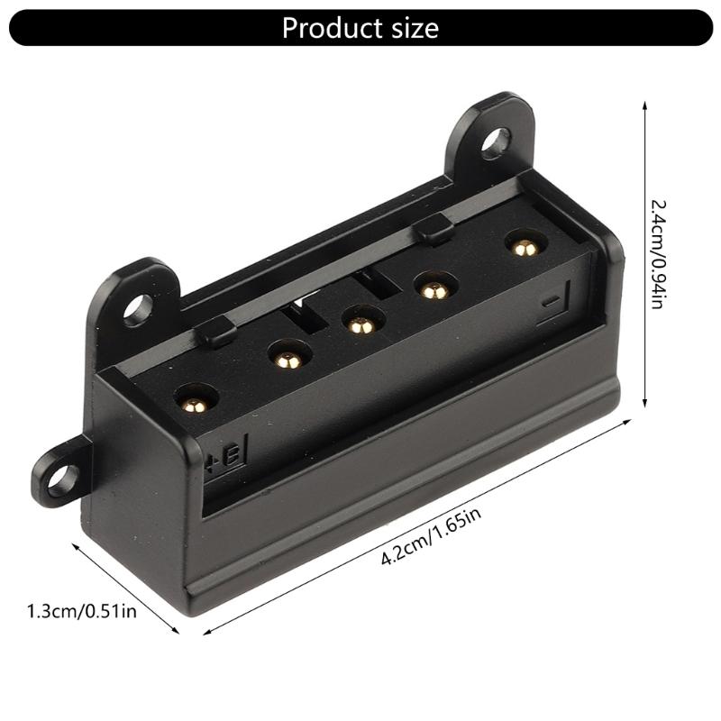 V Mount Battery Holder High Compatibility Metal Five-pin for Video Equipment Stable Power Supply Overload Protections