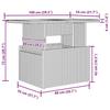 Ensemble de Canapés de Jardin de 11 Pièces avec Coussins Beige Poly Rattan, Canapé de Jardin 2 Places avec Rangement 3357093